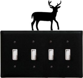 Deer - Quadruple Switch Cover