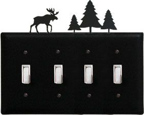 Moose & Pine - Quadruple Switch Cover