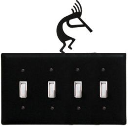 Kokopelli - Quadruple Switch Cover