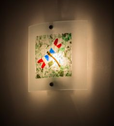 11"W Metro Fusion Il Drago Wall Sconce