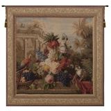 Bouquet Exotique with Monkey French Tapestry