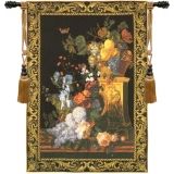 Bouquet on a Column European Tapestry