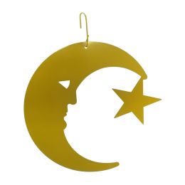 Moon & Star - Decorative Hanging Silhouette-New YELLOW Color