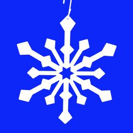 Snowflake - Decorative Hanging Silhouette