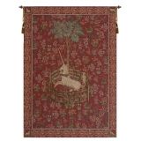 Licorne Captive Rouge French Tapestry