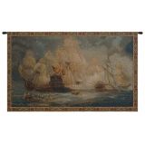 Naval Battle Italian Tapestry