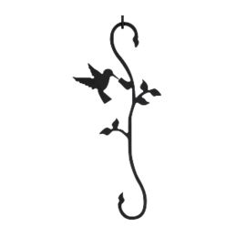 Hummingbird & Flower - S-Hook