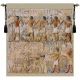 Saqqarah Beige Carre Belgian Tapestry Wall Art