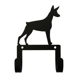 NEW - Doberman - Leash and Collar Wall Hook