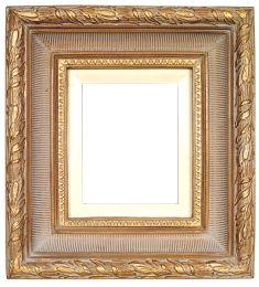 Large Ribbed Foliate Frame (Size: 08X10AG)