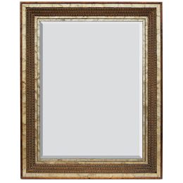 Golden Capiz Cabachon Mirror (Size: 40X50GS)