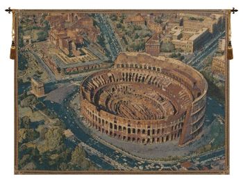 The Coliseum Rome Italian Tapestry (Size: 38 x 54)