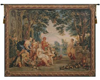 Triumph of Flora Belgian Tapestry Wall Art (Size: 62 x 76)