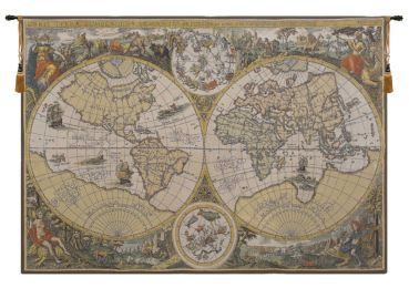 Orbis Terrae Belgian Tapestry Wall Art (Size: 76 x 112)