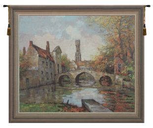 Lake of Love  Belgian Tapestry Wall Art (Size: 36 x 42)