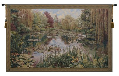 Monet Horizontal Belgian Tapestry Wall Art (Size: 80 x 136)