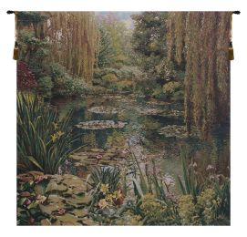 Monet Vertical Large Belgian Tapestry Wall Art (Size: 81 x 89)