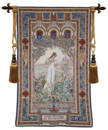 Aurore Belgian Tapestry Wall Art (Size: 87 x 55)