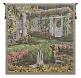 Jardin Medium I Belgian Tapestry Wall Art (Size: 54 x 56)