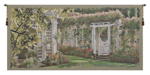 Jardin Horizontal I Belgian Tapestry Wall Art (Size: 37 x 79)