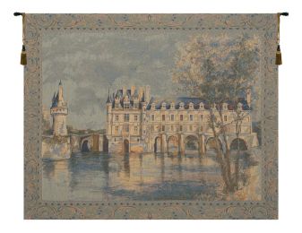 Chenonceau Castle European Tapestry (Size: 37 x 44)