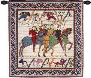 Duke William Departs 2A French Tapestry (Size: 38 x 33 (witLoops))