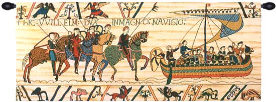 William Embarks Without Border French Tapestry (Size: 30 x 75)