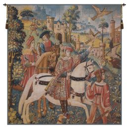 Chasse  Flanders Belgian Tapestry Wall Art (Size: 78 x 74)