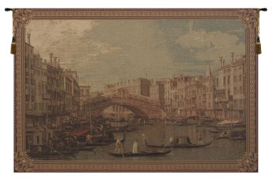 Rialto Bridge European Tapestry (Size: 57 x 78)