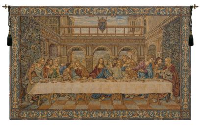 The Last Supper IV Italian Tapestry (Size: 24 x 42)