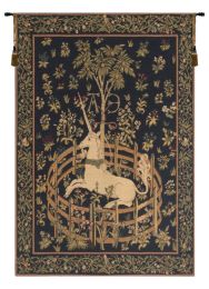 Unicorn in Captivity European Tapestry (Size: 37 x 26)