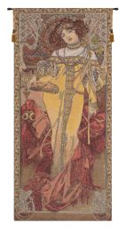 Mucha Autumn European Tapestry (Size: 60 x 26)