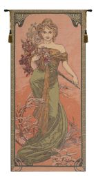 Mucha Spring European Tapestry (Size: 57 x 26)