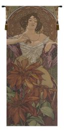 Mucha Rubis European Tapestry (Size: 58 x 26)