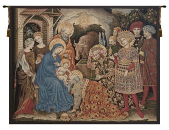 Adoration Palla Strozzi Italian Tapestry (Size: 42 x 52)