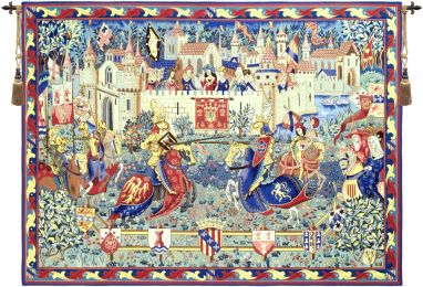 Le Tournoi de Camelot French Tapestry (Size: 36 x 50)