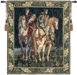 Les Chevaliers French Tapestry (Size: 34 x 28)