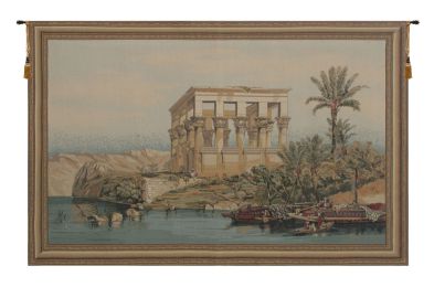 Temple of Philae Tapestry Wall Hanging (Size: 52 x 75)