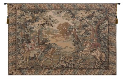 Hunting Scene Fersan Tapestry Wall Hanging (Size: 52 x 64)