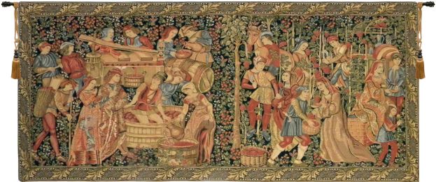 Vendage Tapestry Wall Hanging (Size: 64 x 126)