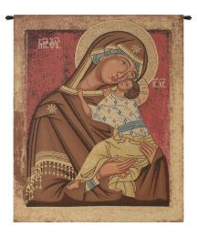 Icon Madonna Italian Tapestry (Size: 34 x 26)