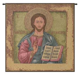 Christ Pantocrator Icon Italian Tapestry (Size: 13 x 15)