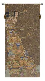 L'Attente Klimt a Gauche Fonce French Tapestry (Size: 118 x 58)