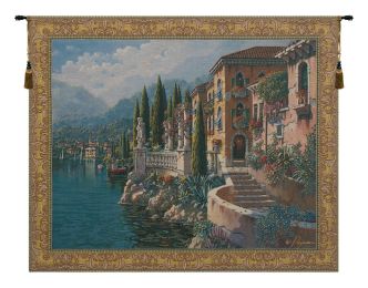 Morning Reflections Flanders Belgian Tapestry Wall Art (Size: 64 x 84)