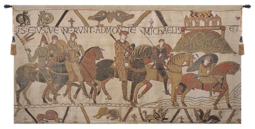 Bayeux Mont St Michael Belgian Tapestry Wall Art (Size: 36 x 66)