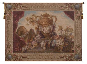 Vase and Raisins French Tapestry (Size: 58 x 78)