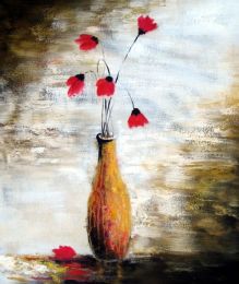 Fallen Petals Oil Painting (Size: 36 x 24 (Stretched))