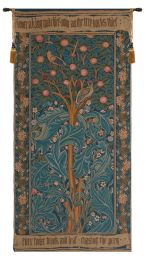 Woodpecker with Verse French Tapestry (Size: 60 x 29)