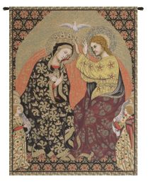 Madonna's Coronation Italian Tapestry (Size: 62 x 48)