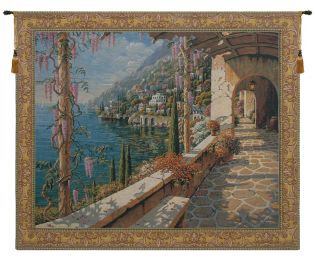 Villa In Capri Belgian Tapestry Wall Art (Size: 39 x 48)